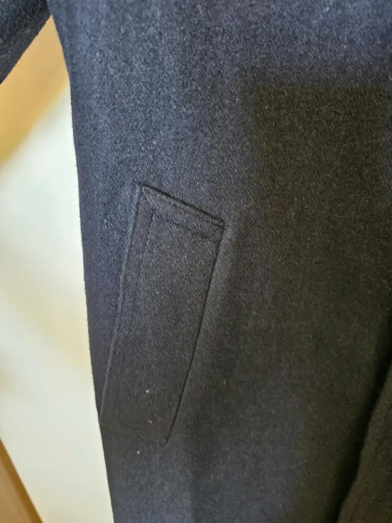 Abrigo de lana azul oscuro para hombre talla 44 () - 4
