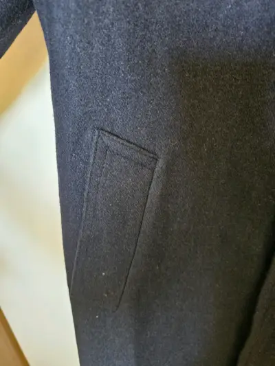 Abrigo de lana azul oscuro para hombre talla 44 () - miniatura 4