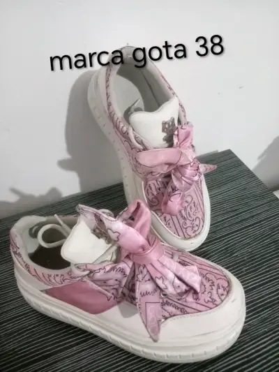 Zapatillas Gota Mujer Rosadas Talla 38 - miniatura 1
