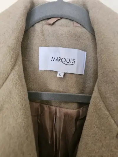 Abrigo largo beige para mujer Marquis - miniatura 2