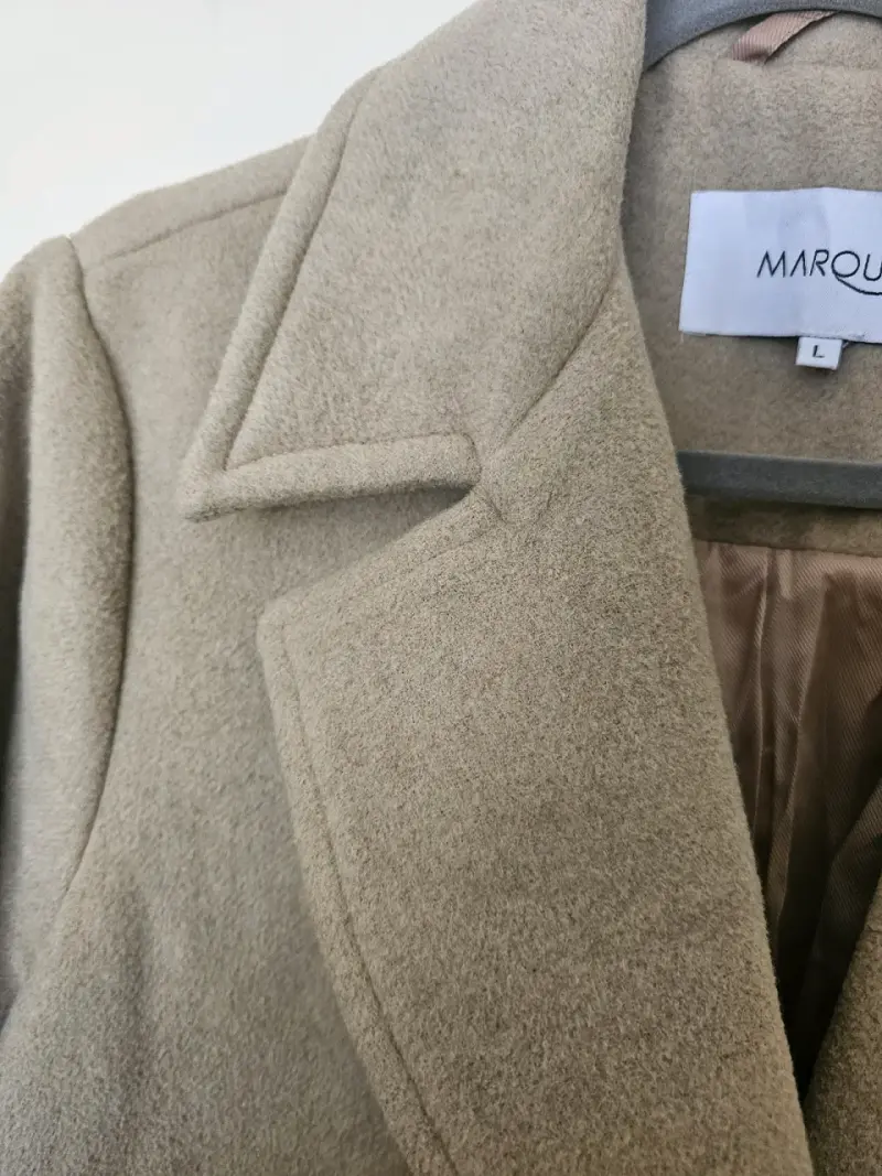 Abrigo largo beige para mujer Marquis - 3