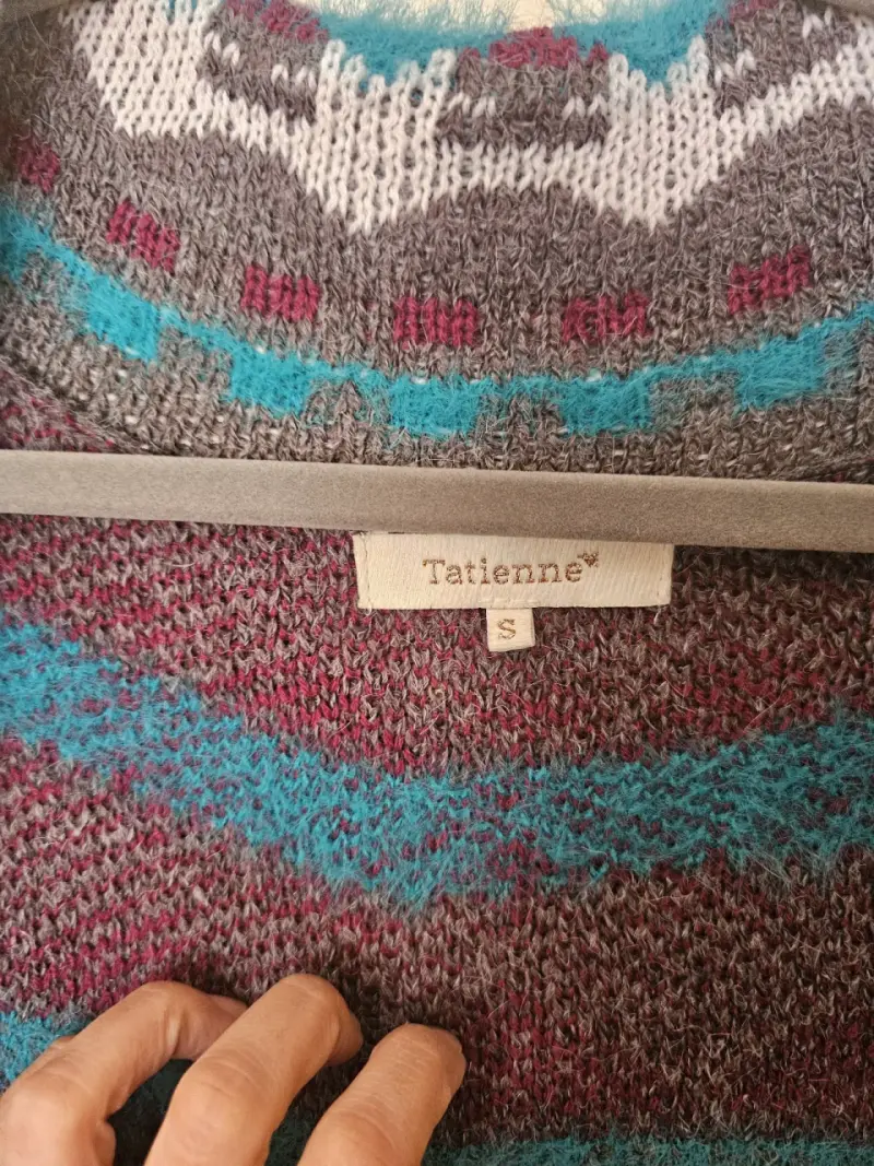 Cardigan de lana con diseño étnico Tatienne - 2