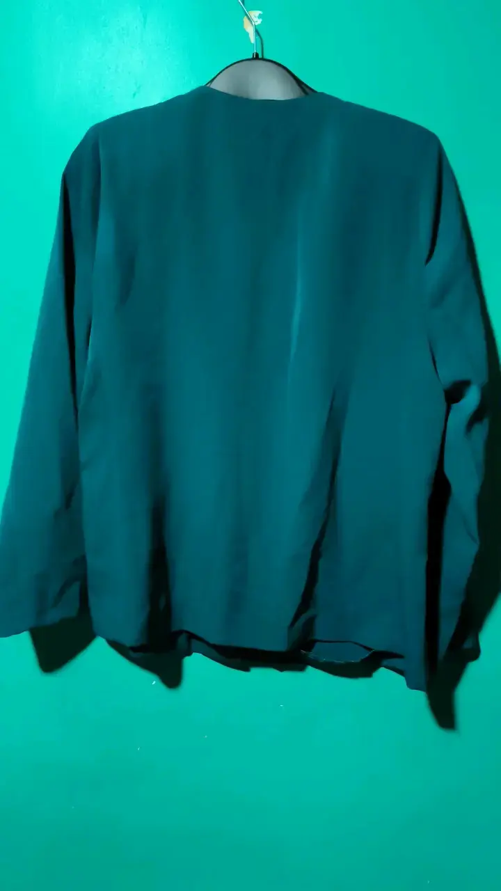Chaqueta verde oscuro elegante para mujer - 2