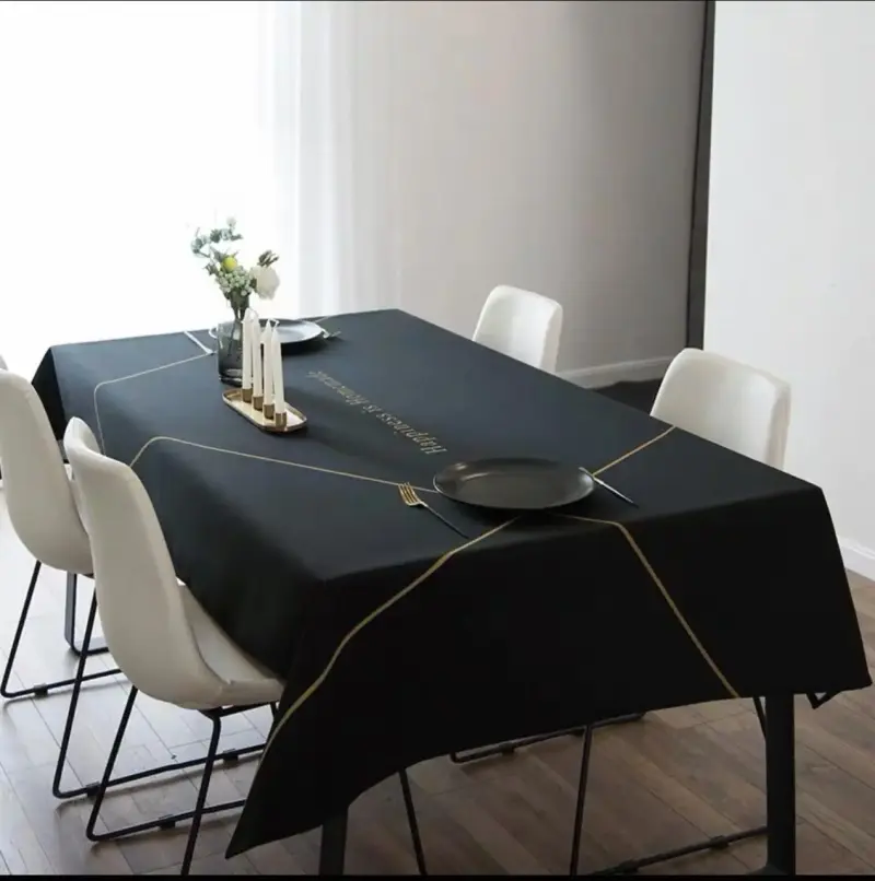 Mantel de Tela con Diseño Floral y Geométrico - 2