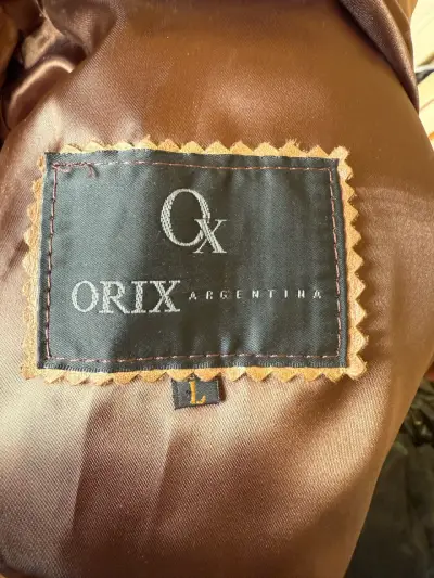 Blazer de cuero marrón Orix para mujer - miniatura 4