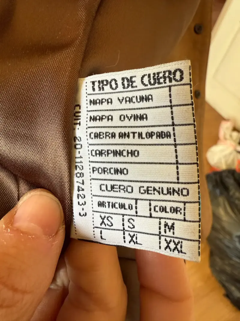 Blazer de cuero marrón Orix para mujer - 5