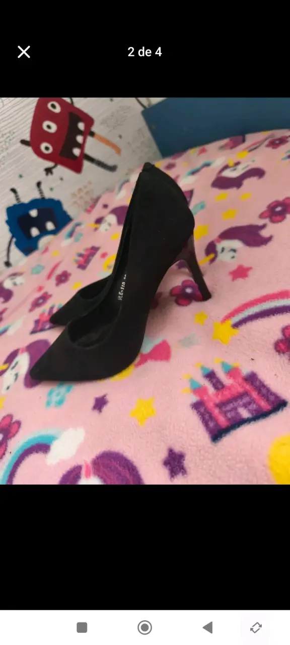 Zapatos de tacón negro para mujer weide - 2