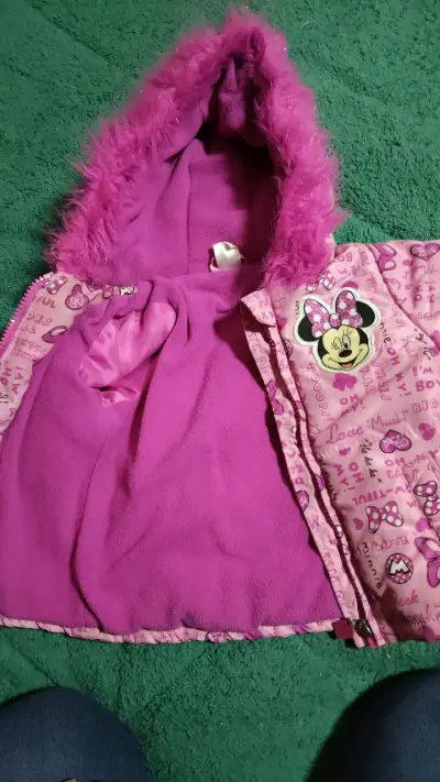 Chaqueta de invierno Minnie Mouse para niña - miniatura 3