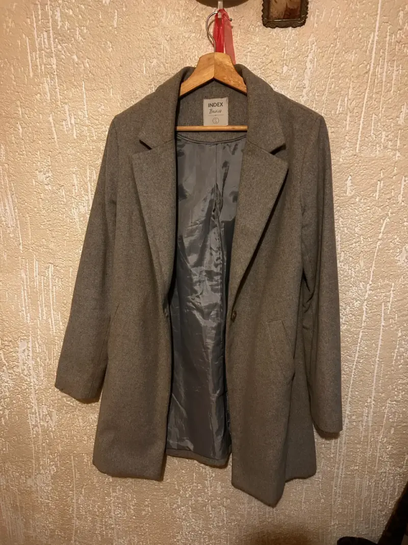 Abrigo gris para mujer Index - 2