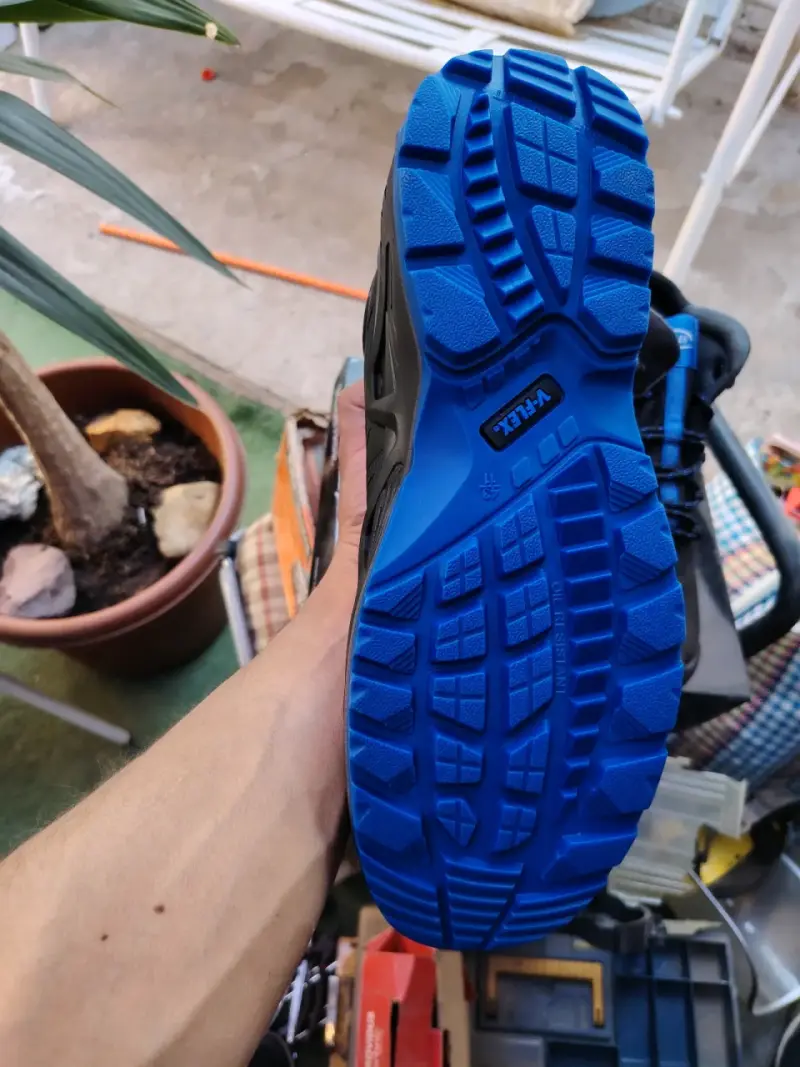 Botas de seguridad negras V-Flex con suela azul - 4