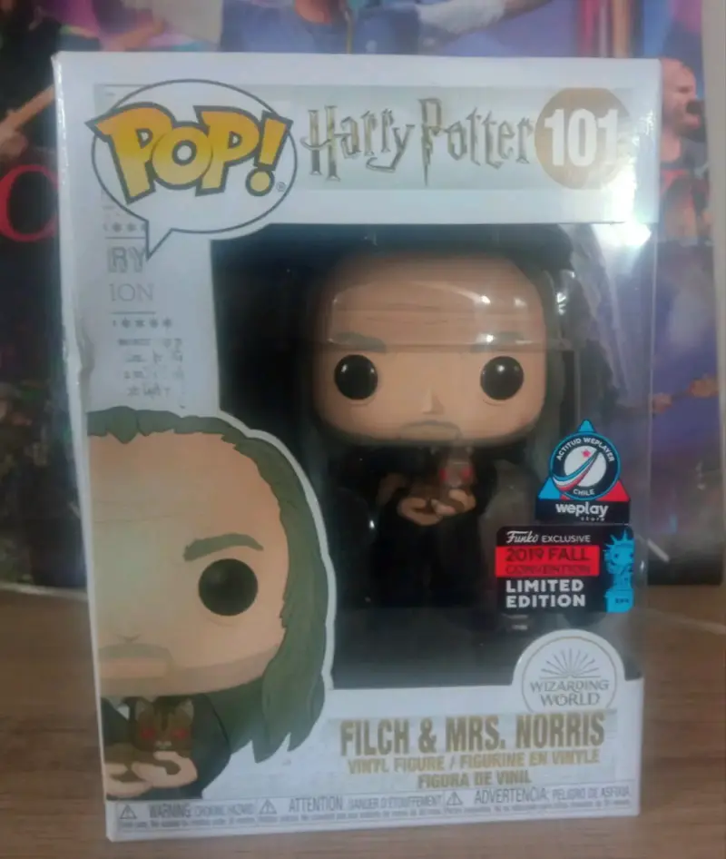 Funko Pop Filch & Mrs. Norris Harry Potter Exclusivo