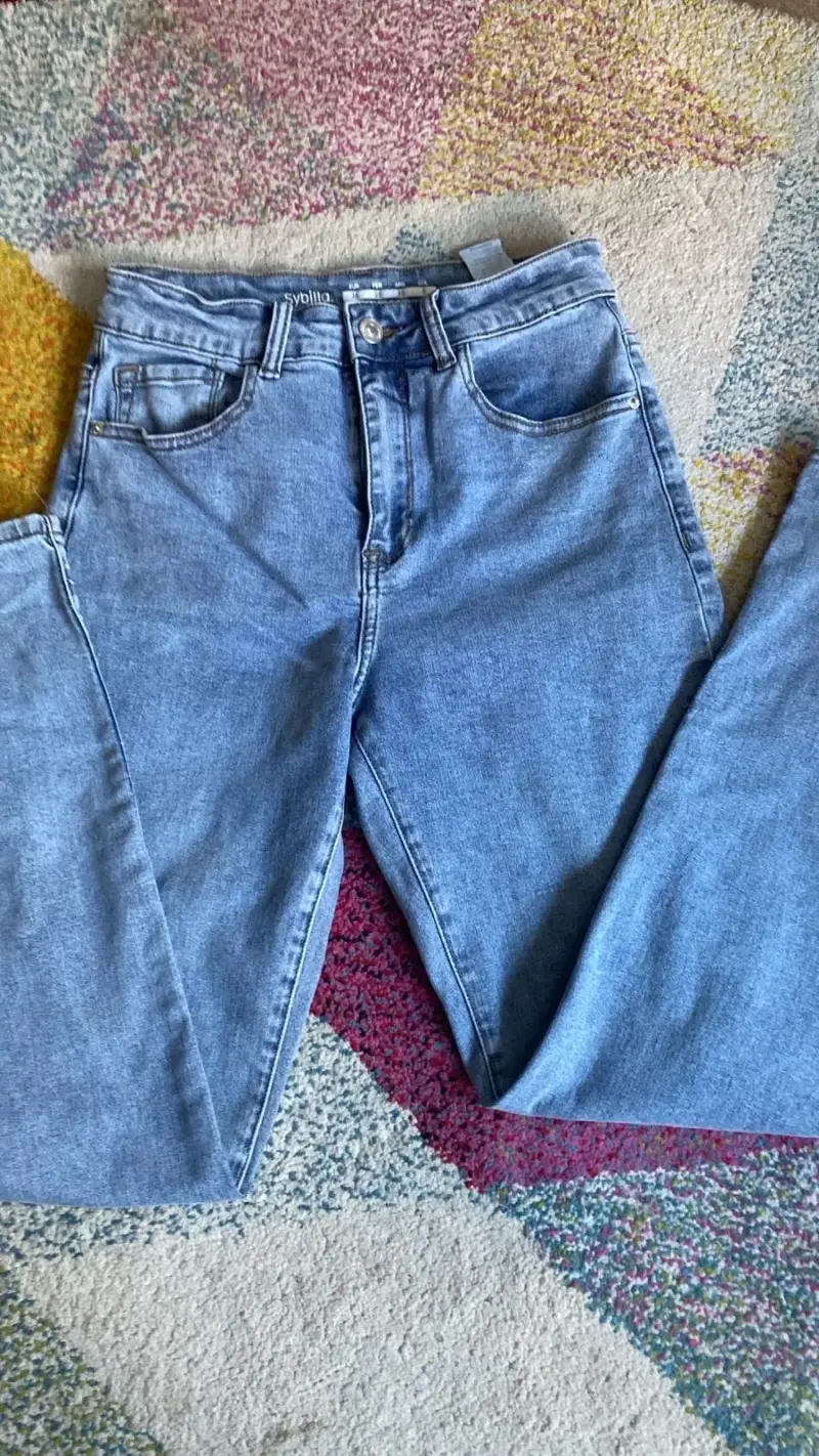 Jeans de mezclilla azul claro Sybilla - 1