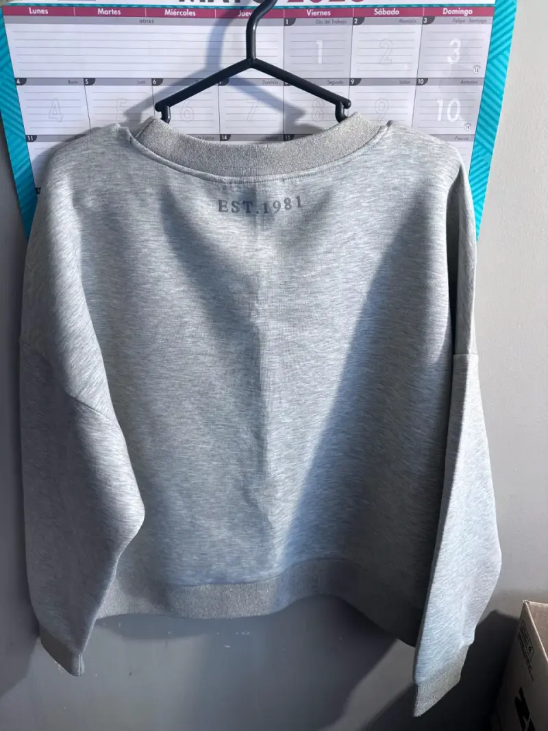 Polerón Gris Guess Logo Bordado - 2
