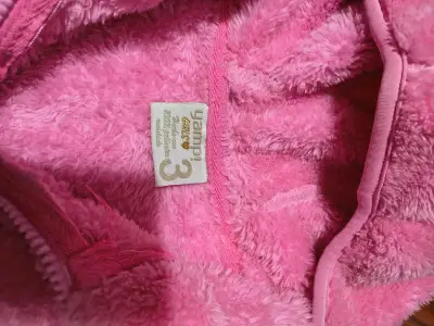 Chaqueta de peluche rosa niña talla 3 - miniatura 2