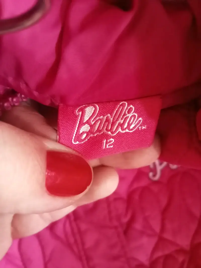 Chaqueta acolchada rosa Barbie para niña - 3