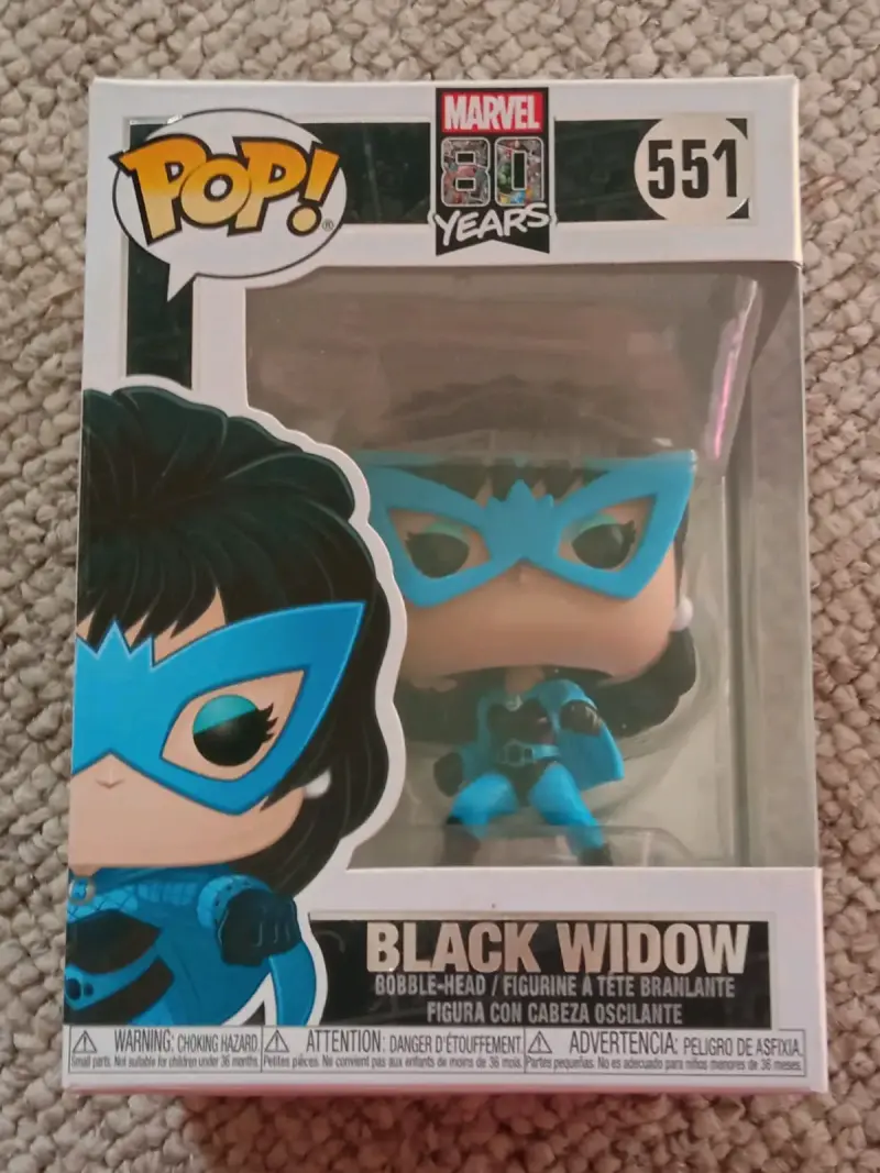 Funko Pop Black Widow Marvel 80 Años