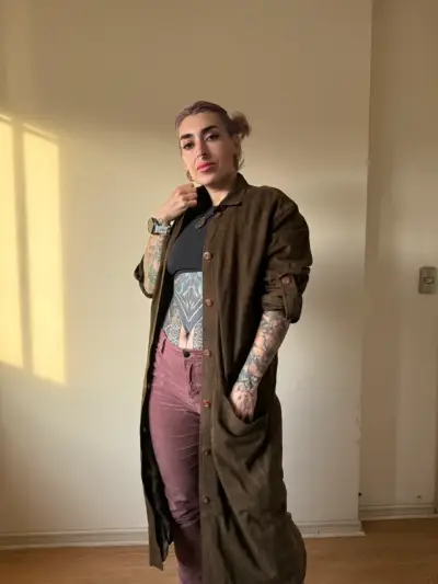 Trench europeo para mujer - miniatura 1