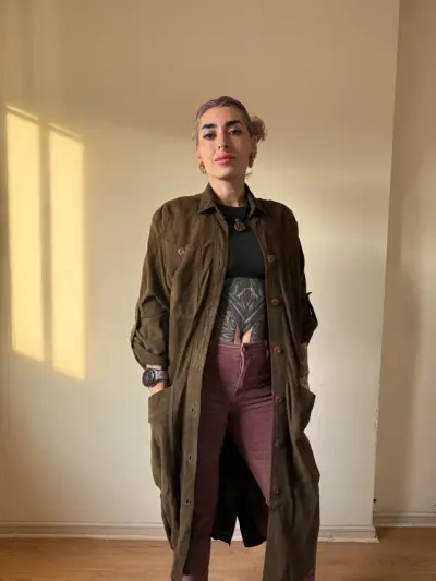 Trench europeo para mujer - miniatura 3