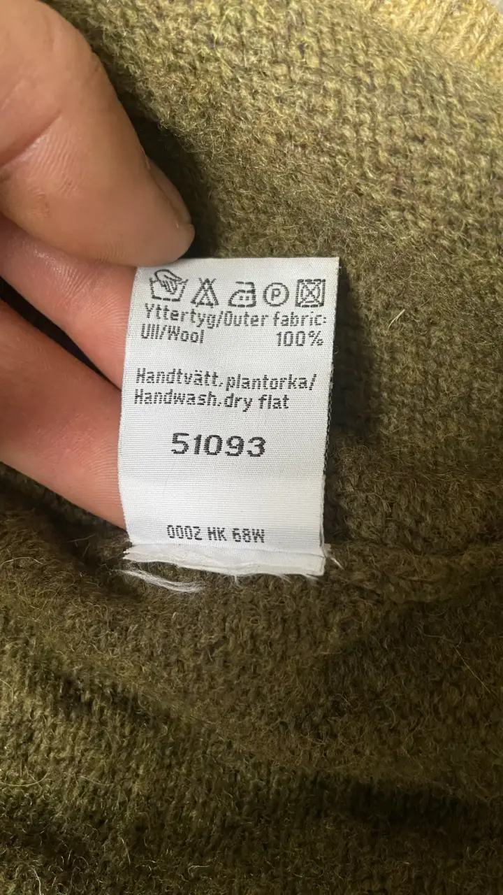 Suéter de lana Fjällräven verde con cuello alto - 6