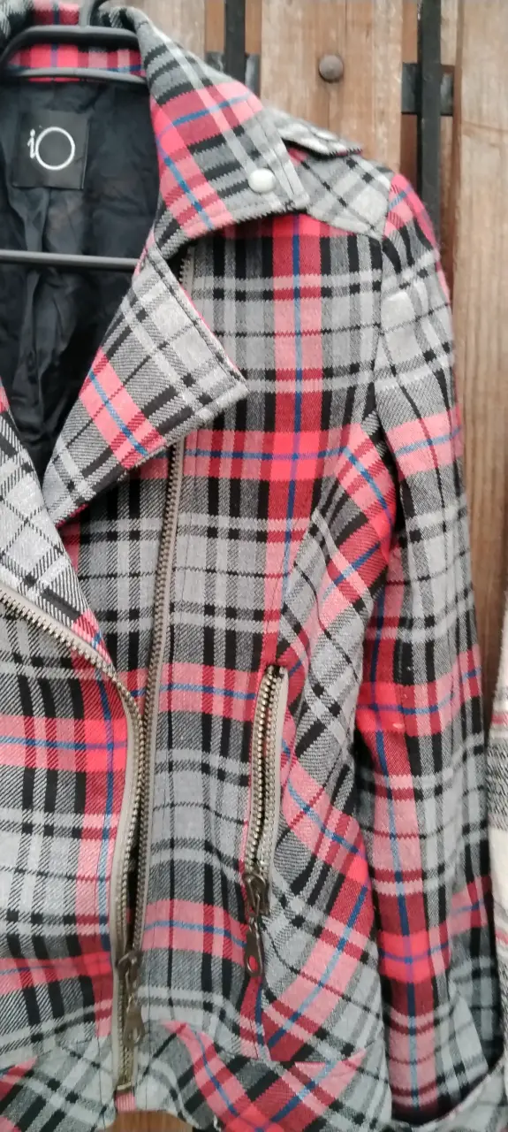 Chaqueta de cuadros para mujer IO - 4