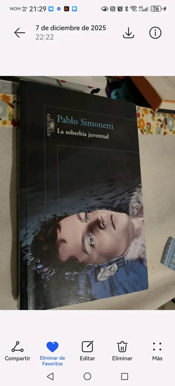 Libro 'La Soberbia Juventud' de Pablo Simonetti