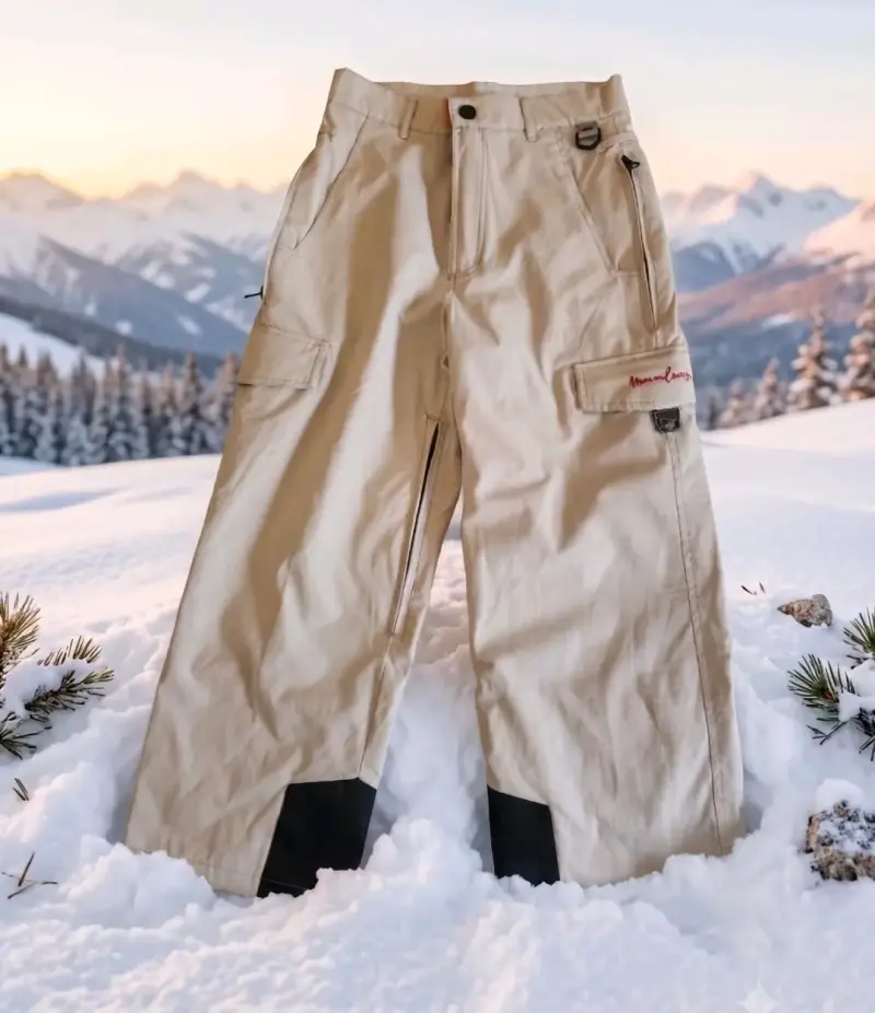 Pantalones de nieve gris claro talla 10