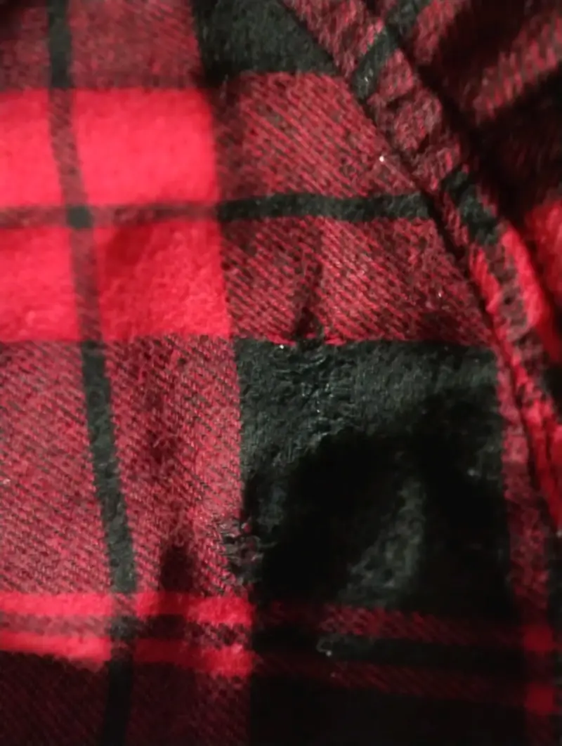 Chaqueta de franela a cuadros roja forcefield - 2