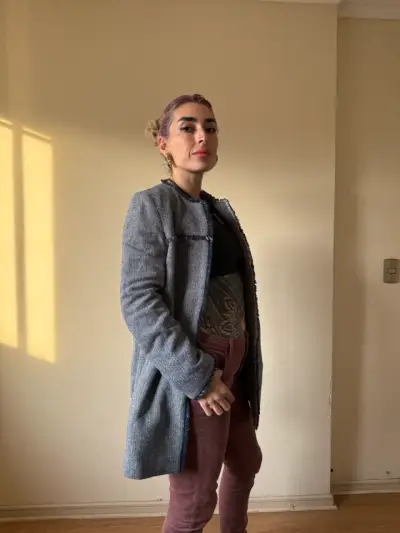 Abrigo blazer denim - miniatura 2