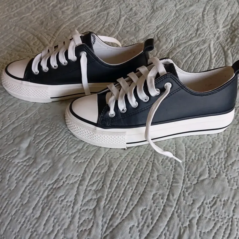 Zapatillas negras con plataforma talla 36 - 2
