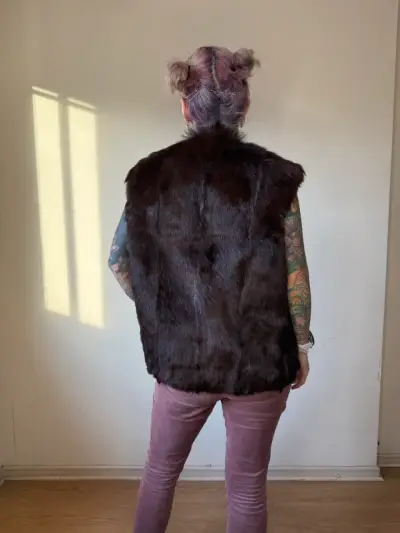 Vest de Piel  Marrón para Mujer - miniatura 2