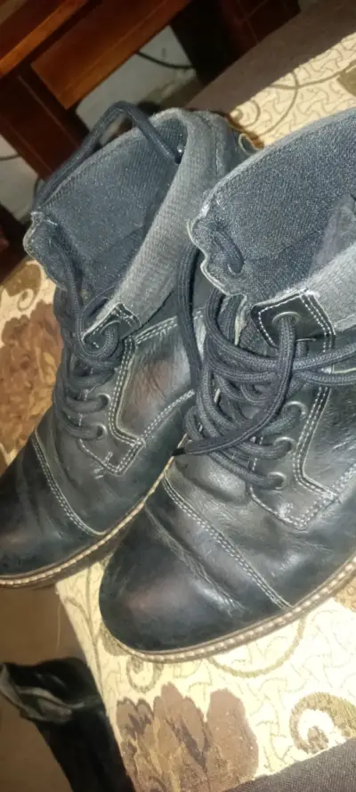 Botas de cuero negro Aldo para hombre - miniatura 2