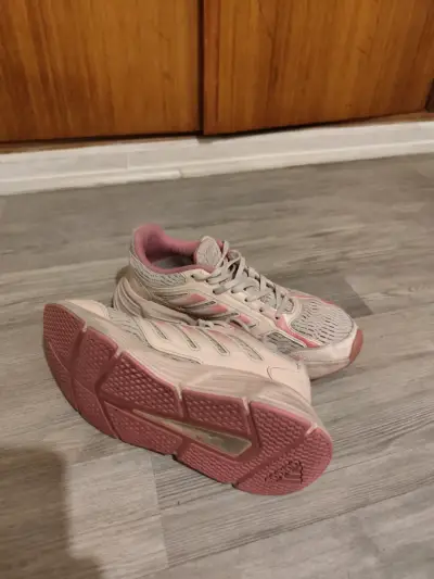 Zapatillas deportivas Adidas Cloudfoam rosadas - miniatura 3