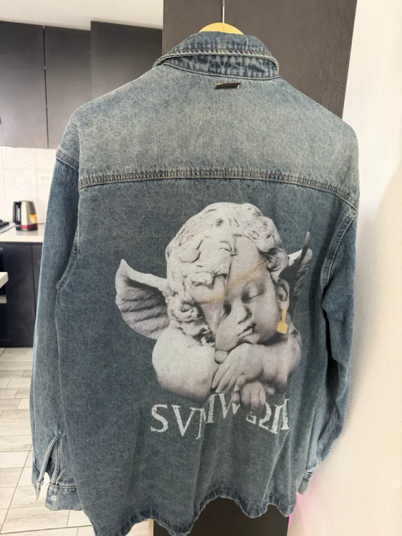 Camisa de mezclilla Sumwon con diseño de angel - 2