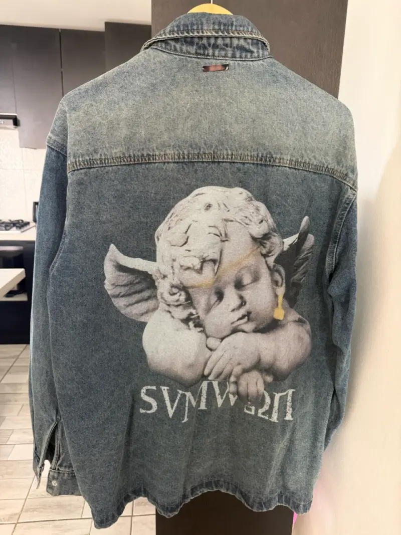 Camisa de mezclilla Sumwon con diseño de angel - 3