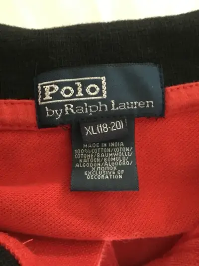 Polera Polo Ralph Lauren Roja Hombre Talla XL - miniatura 4