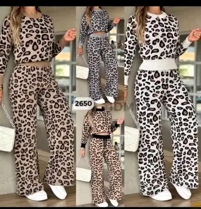 Conjunto de dos piezas estampado animal print - miniatura 1