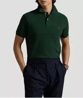 Polera Polo Verde Oscuro Ralph Lauren Hombre - miniatura 1
