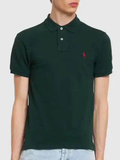 Polera Polo Verde Oscuro Ralph Lauren Hombre - miniatura 2