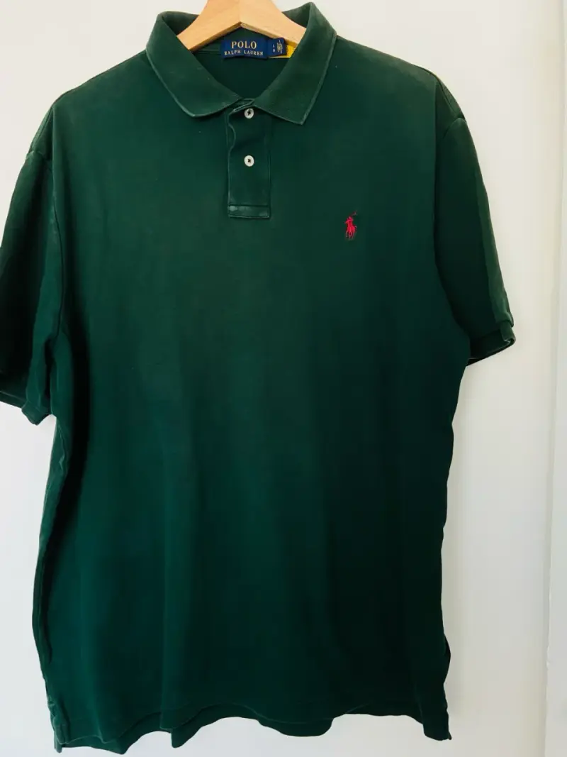 Polera Polo Verde Oscuro Ralph Lauren Hombre - 3