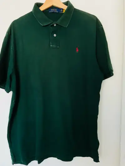 Polera Polo Verde Oscuro Ralph Lauren Hombre - miniatura 3