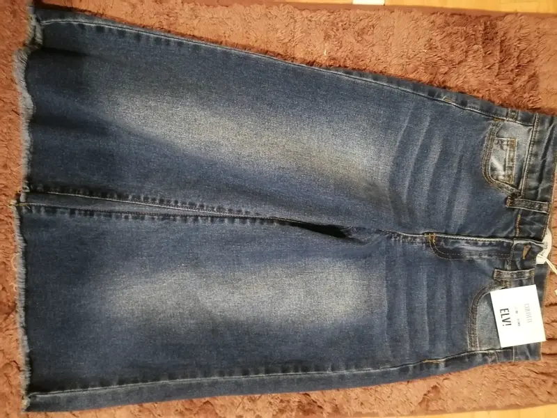 Falda Culotte Denim Azul Talla 10 Elvi - 1