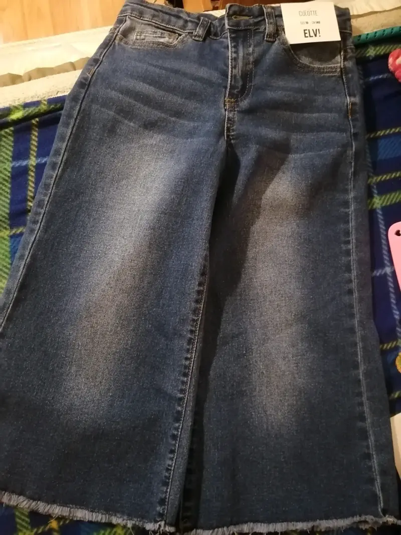 Falda Culotte Denim Azul Talla 10 Elvi - 3