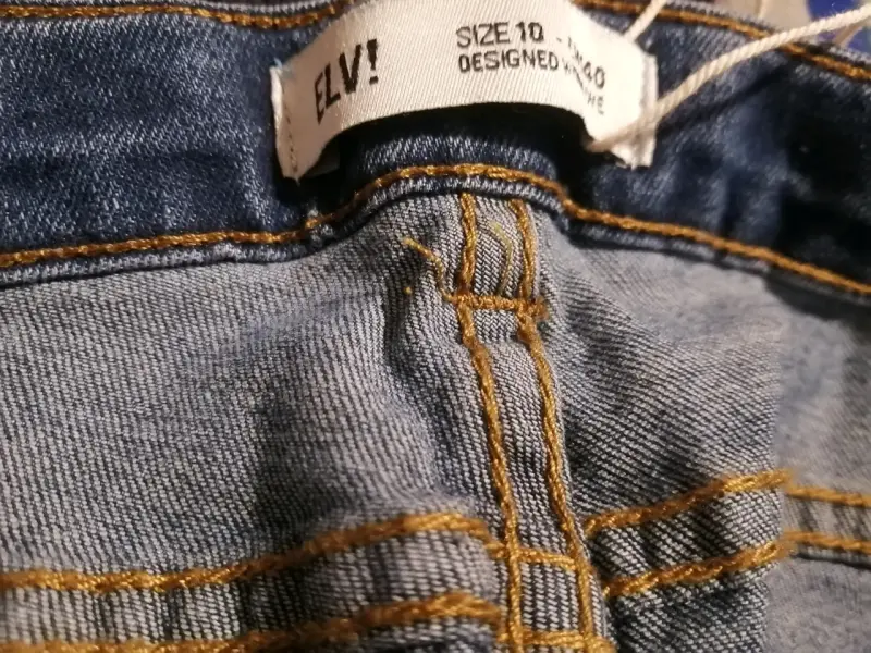 Falda Culotte Denim Azul Talla 10 Elvi - 4