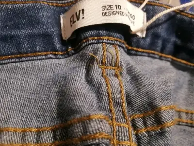 Falda Culotte Denim Azul Talla 10 Elvi - miniatura 4
