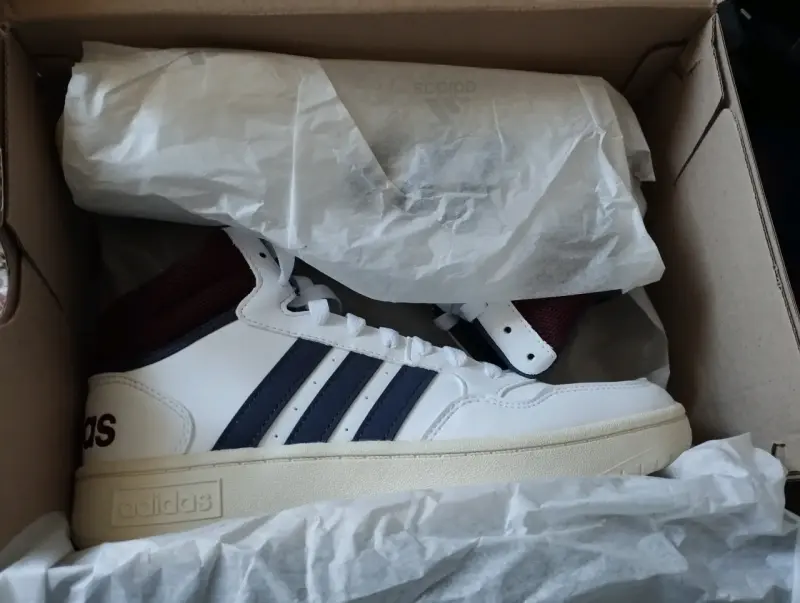 Zapatillas Adidas Hoops 3.0 Mid blancas - 3