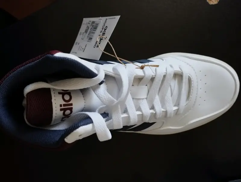 Zapatillas Adidas Hoops 3.0 Mid blancas - 4