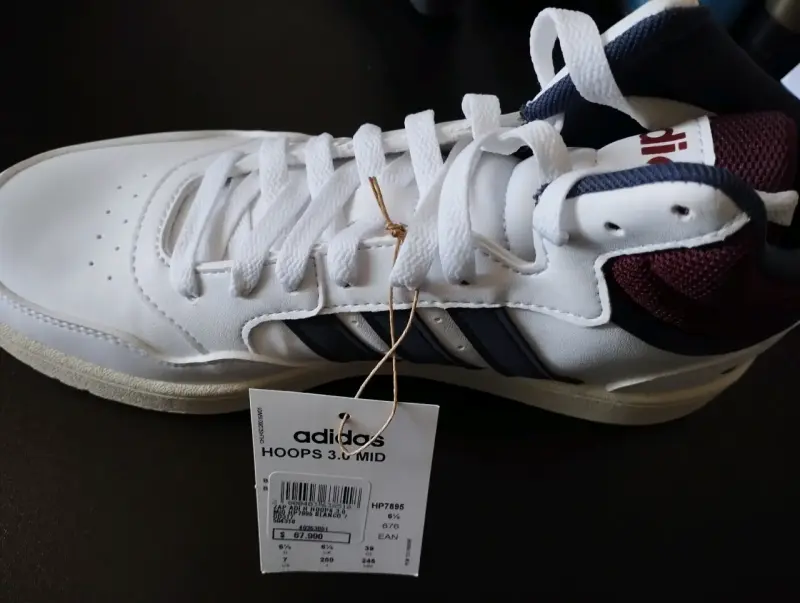 Zapatillas Adidas Hoops 3.0 Mid blancas - 5