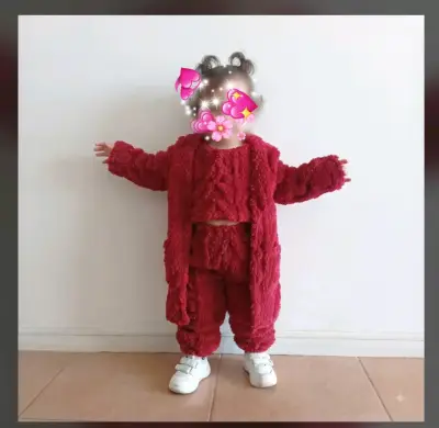 Conjunto infantil 3 piezas rojo intenso - miniatura 3