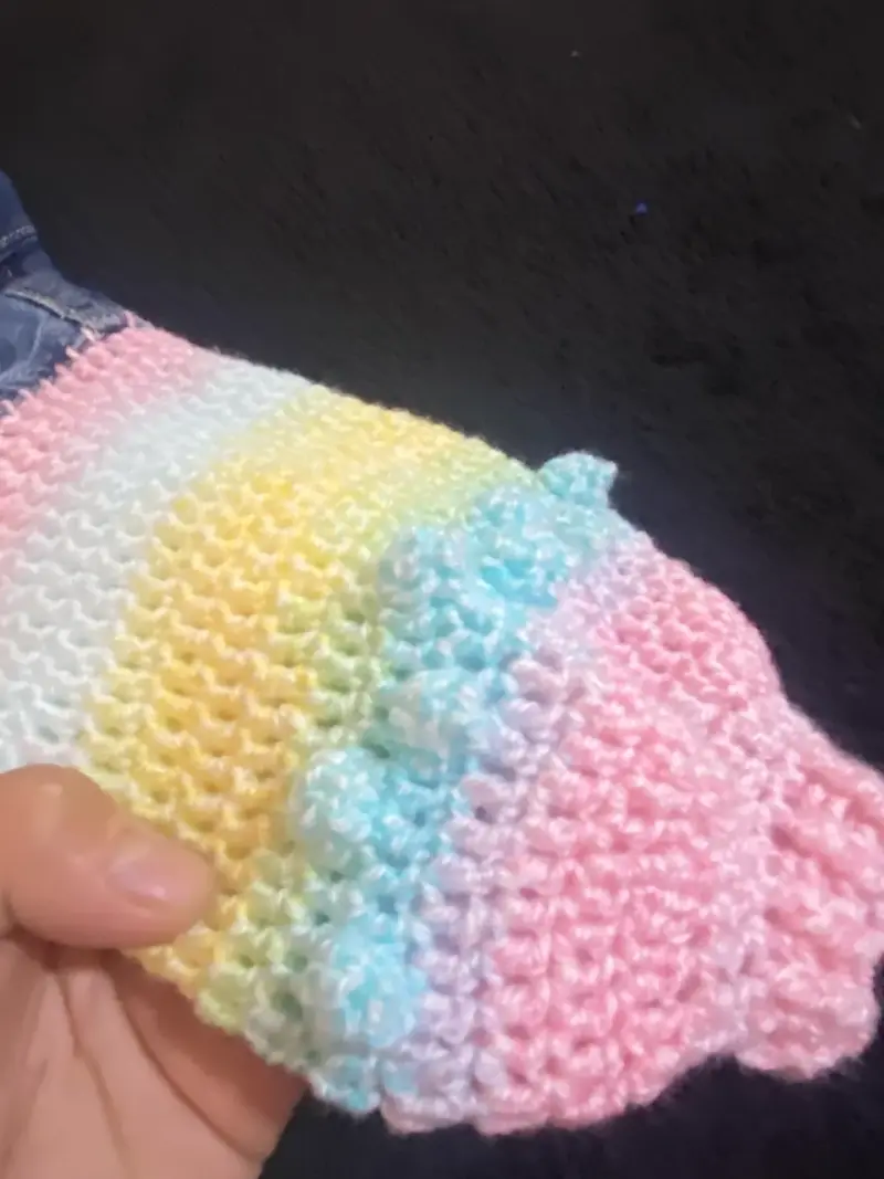 Chaqueta de mezclilla bebé con mangas de croch - 4