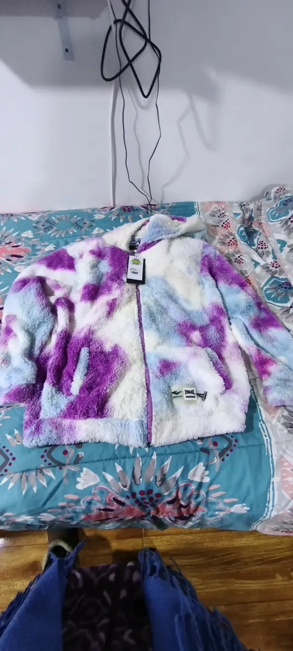 Chaqueta de felpa multicolor Everlast para mujer